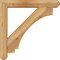 Ekena Millwork Imperial Craftsman Rough Sawn Bracket w/ Offset Brace, Western Red Cedar, 6"W x 34"D x 34"H BKT0604X34X34IMP04RWR - alternate 4